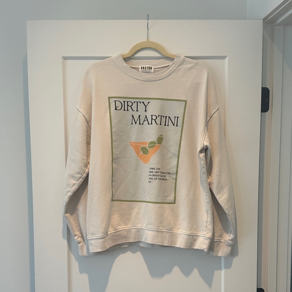 Dirty Martini Graphic Sweatshirt - Cream